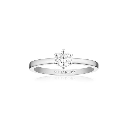 Sif Jakobs Jewellery Ellera Uno Grande Ring, Sølv, Str. 52