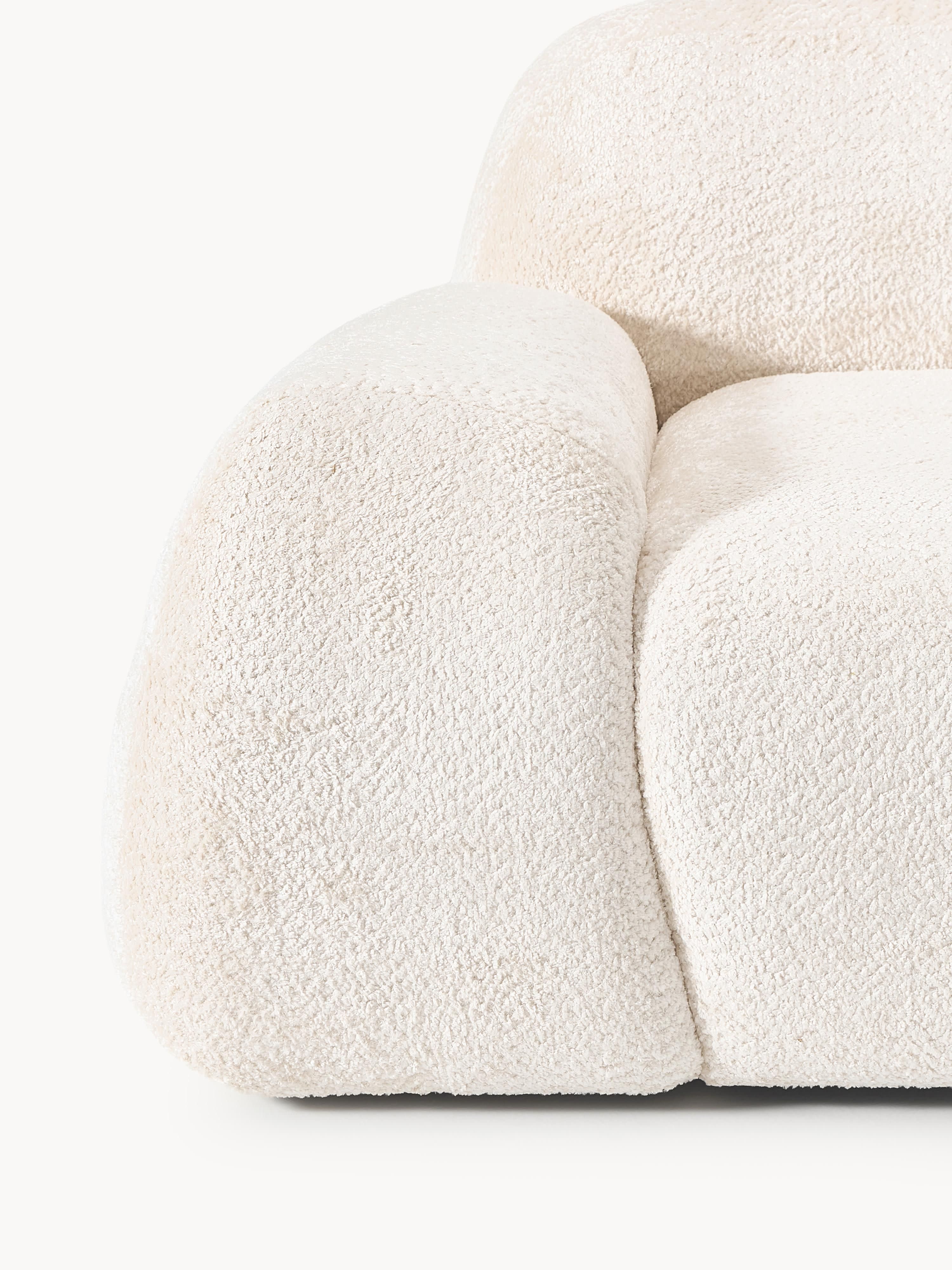 Loungefauteuil Wolke van teddy-bouclé