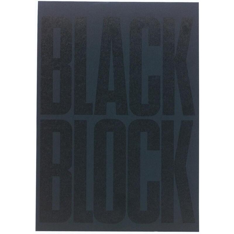 Bloc Black block 29,7x21cm - Papier jaune quadrillé 5x5 - 70 feuilles - Noir