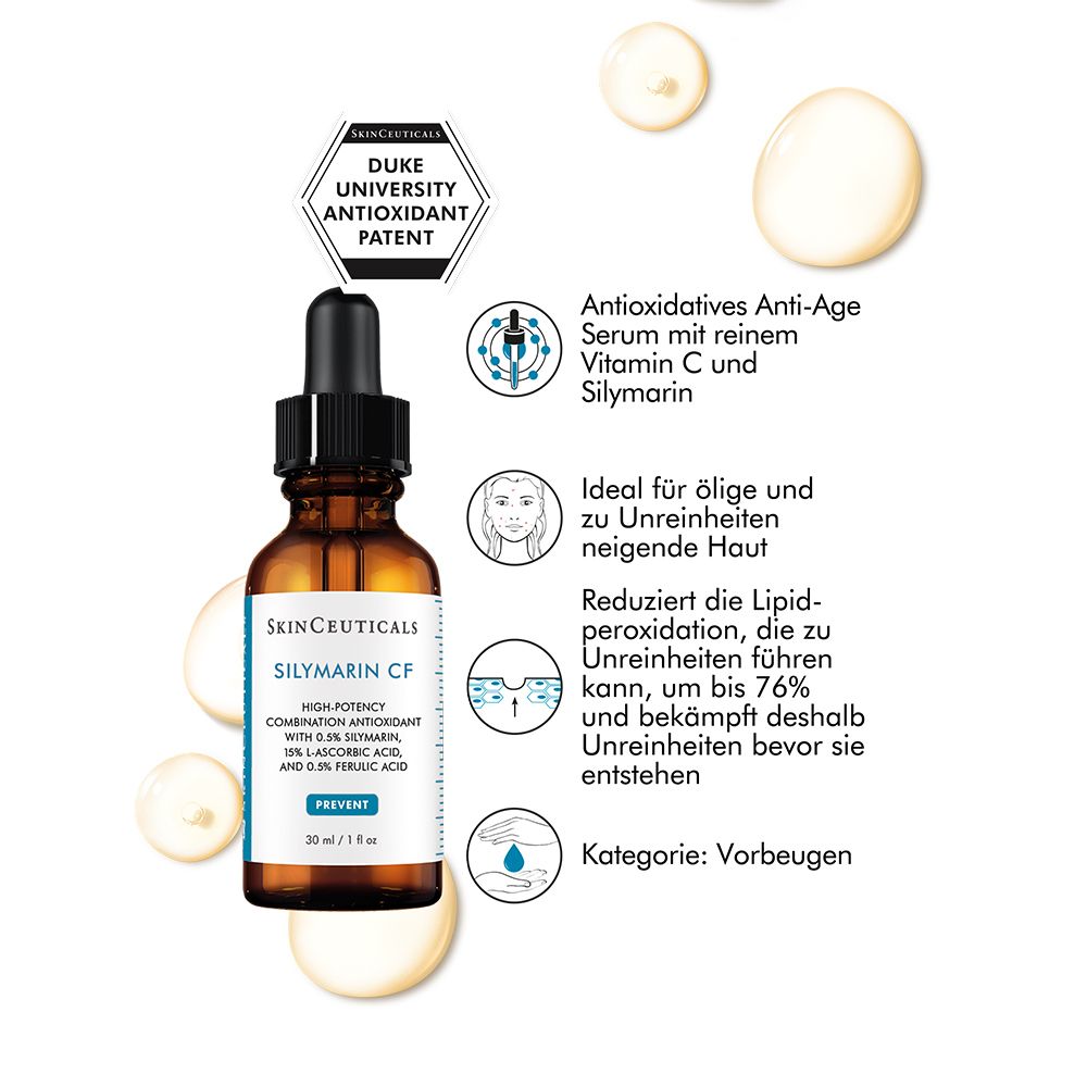 SkinCeuticals SILYMARIN CF, Anti-Aging Serum für unreine Haut