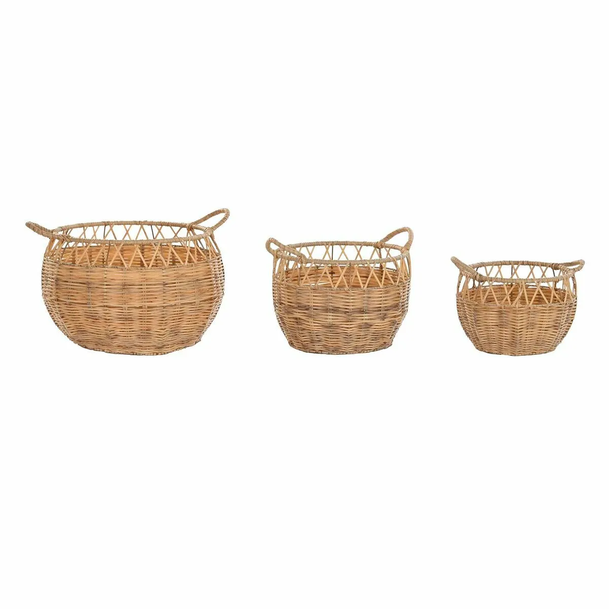 Set de basket DKD Home Decor - Naturel