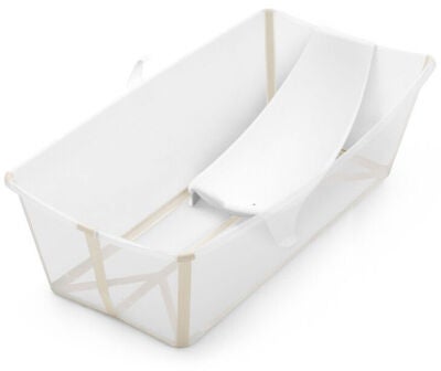 Stokke Flexi Bath Badebalje XL & Badestøtte, Sandy Beige