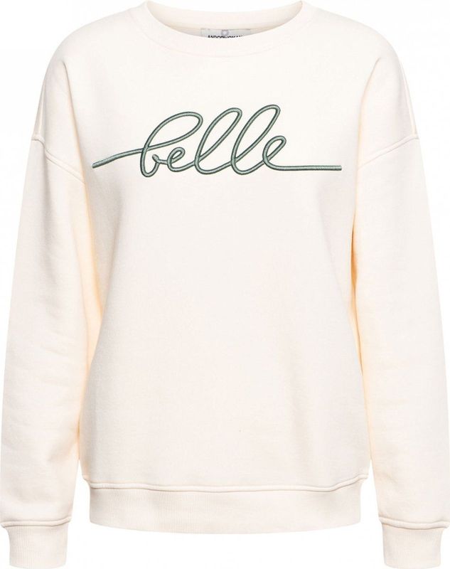 Co Woman - Sweatshirt - Beige - Sunya met Artwork - Oversized