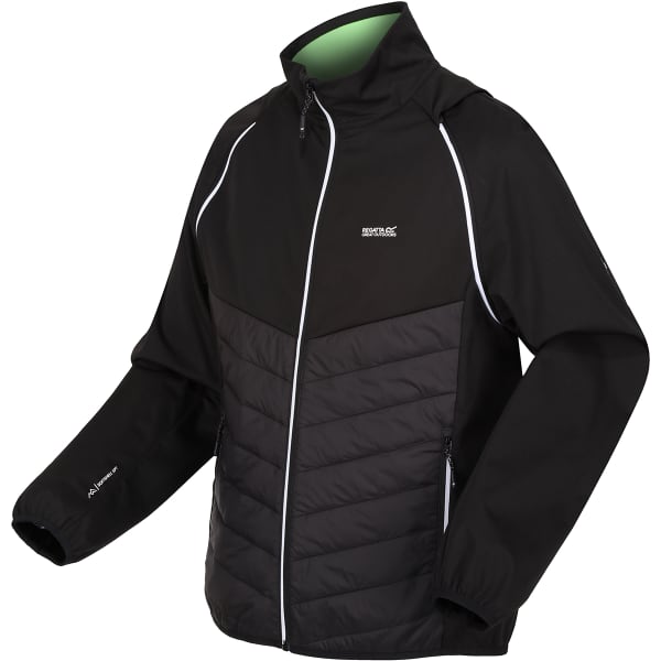 Doudoune randonnée REGATTA STEREN HYBRID BLACK (JASMINE GREEN)