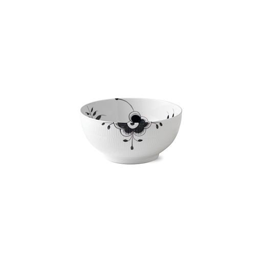 Royal Copenhagen Sort Mega Riflet Skål, Ø24 cm