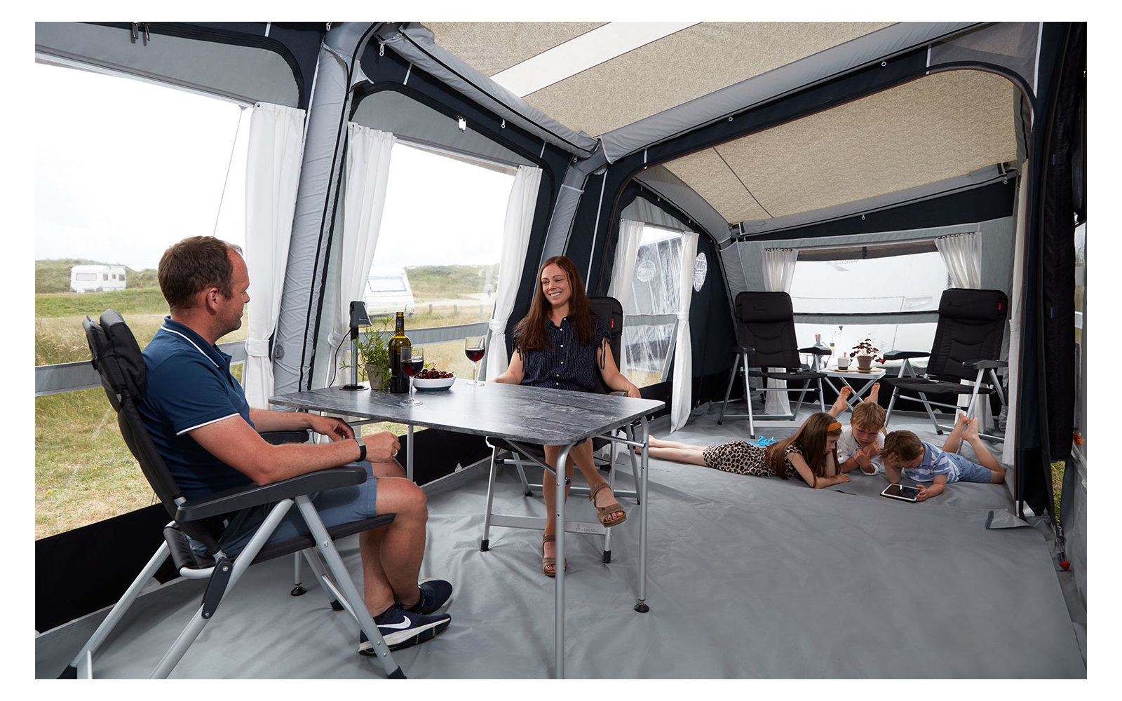 Isabella Air Cirrus North 300 aufblasbares Reisevorzelt 300 x 275 cm
