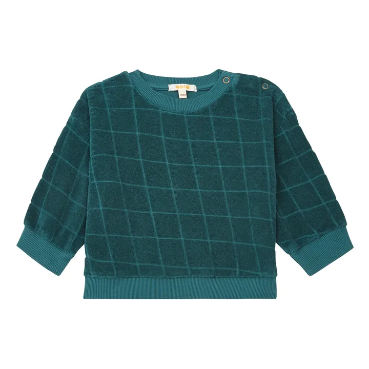 GOLD, Olalala Sweat Eponge Coton Bio Sil | Vert sapin
