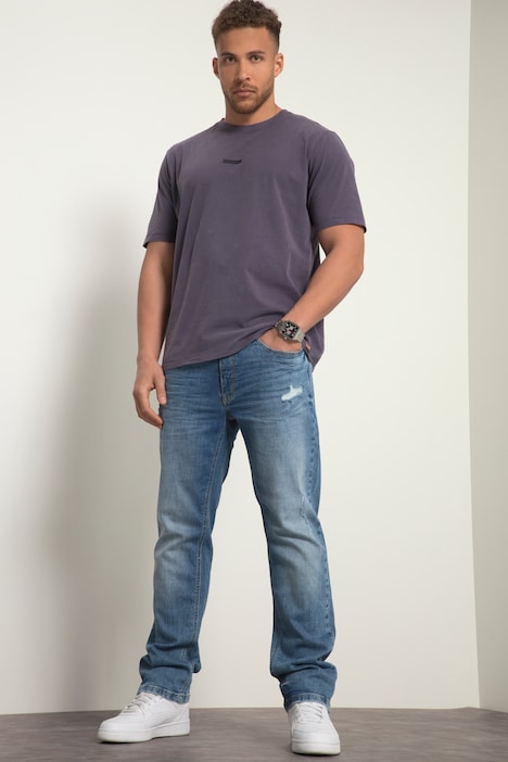 STHUGE Jeans FLEXLASTIC®, Denim, 5-Pocket, destroyed, Straight Fit, bis Gr. 70/35