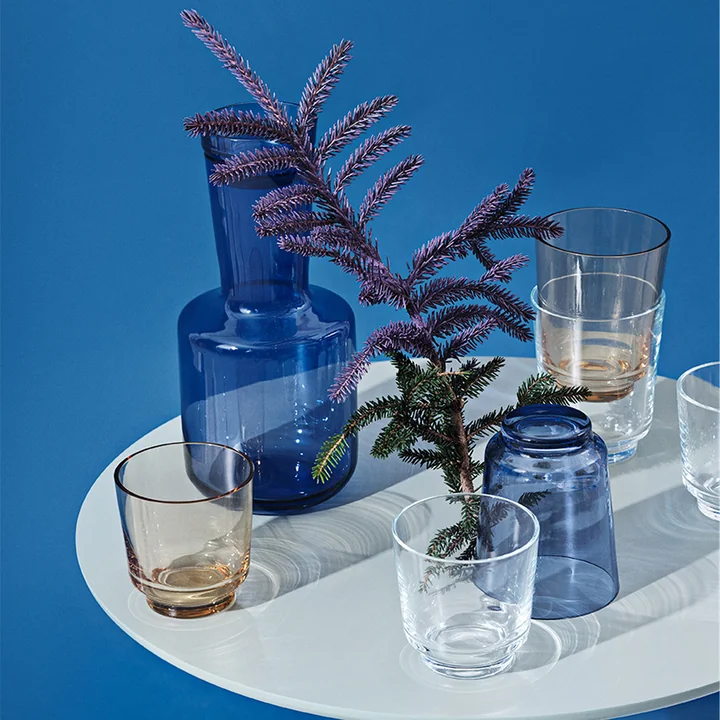 Muuto - Raise Trinkglas 20 cl, dunkelblau (2er-Set)