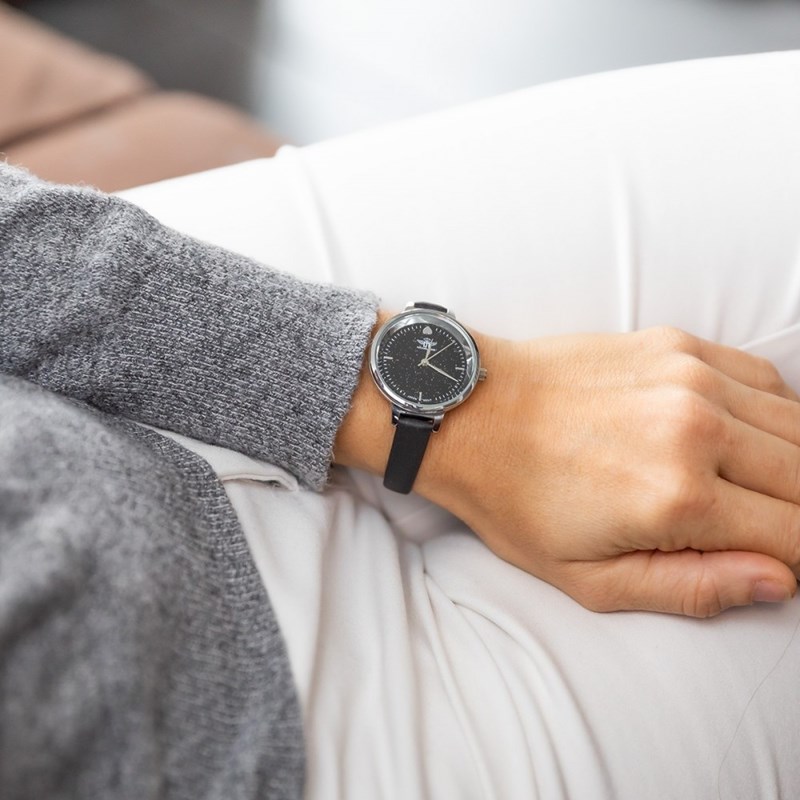 Montre Femme M. JOHN bracelet Cuir Noir