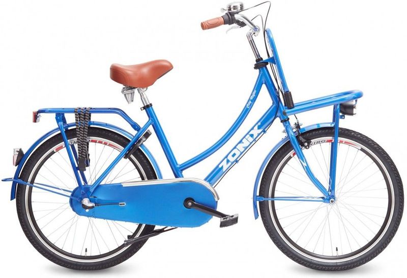 Zonix - City Reflex - Meisjesfiets - Jeansblauw - Aluminium - 24 Inch