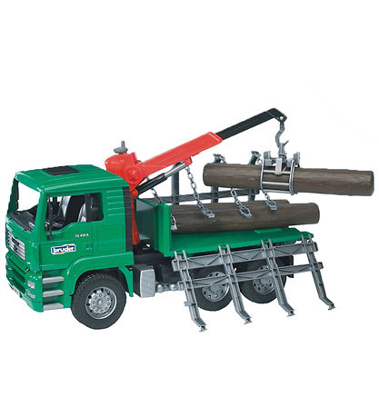 Bruder LKW - MAN TGA Holztransporter m. Kran - 02769