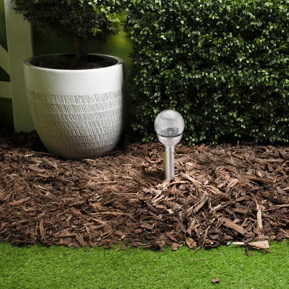 Grundig Prikspot - solar - RVS - tuinverlichting - 25 cm