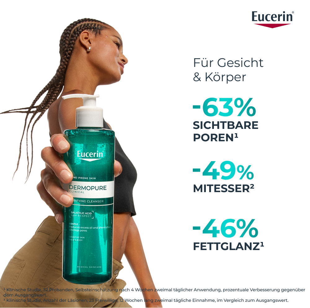 EUCERIN Dermopure Clinical Reinigungsgel<br>200 ml, Gel, porenverfeinernd
