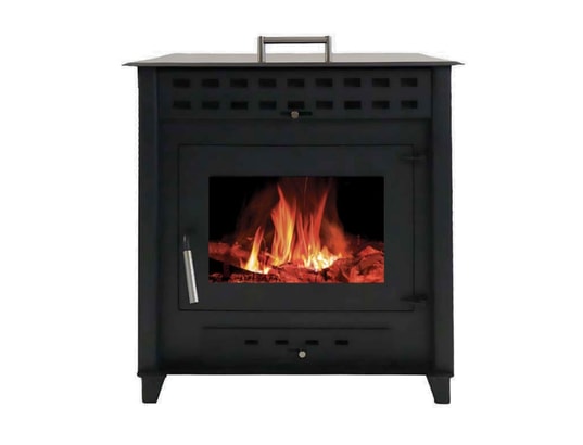 INTERSTOVES - Poêle à bois noa 9 | bûches 50cm - noir