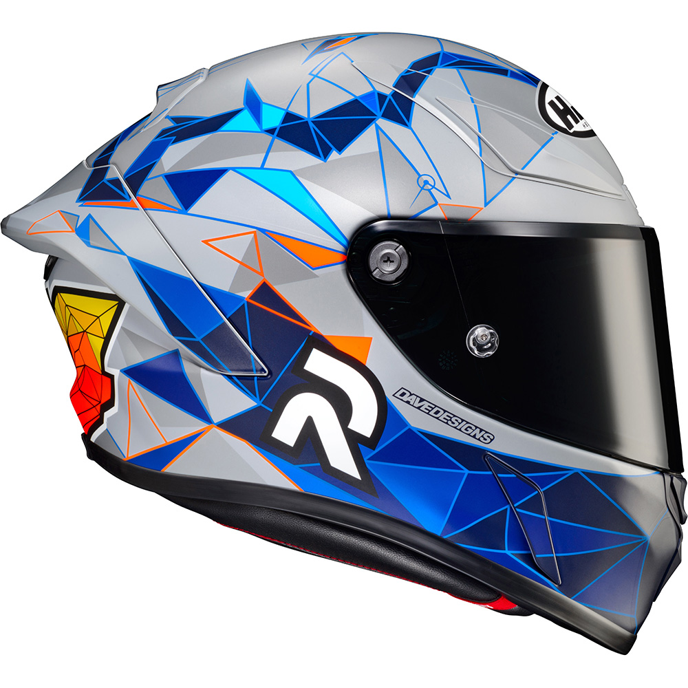HJC - Casque RPHA 1 Pol Espargaro Replica MC2SF / Gris / Bleu / Orange