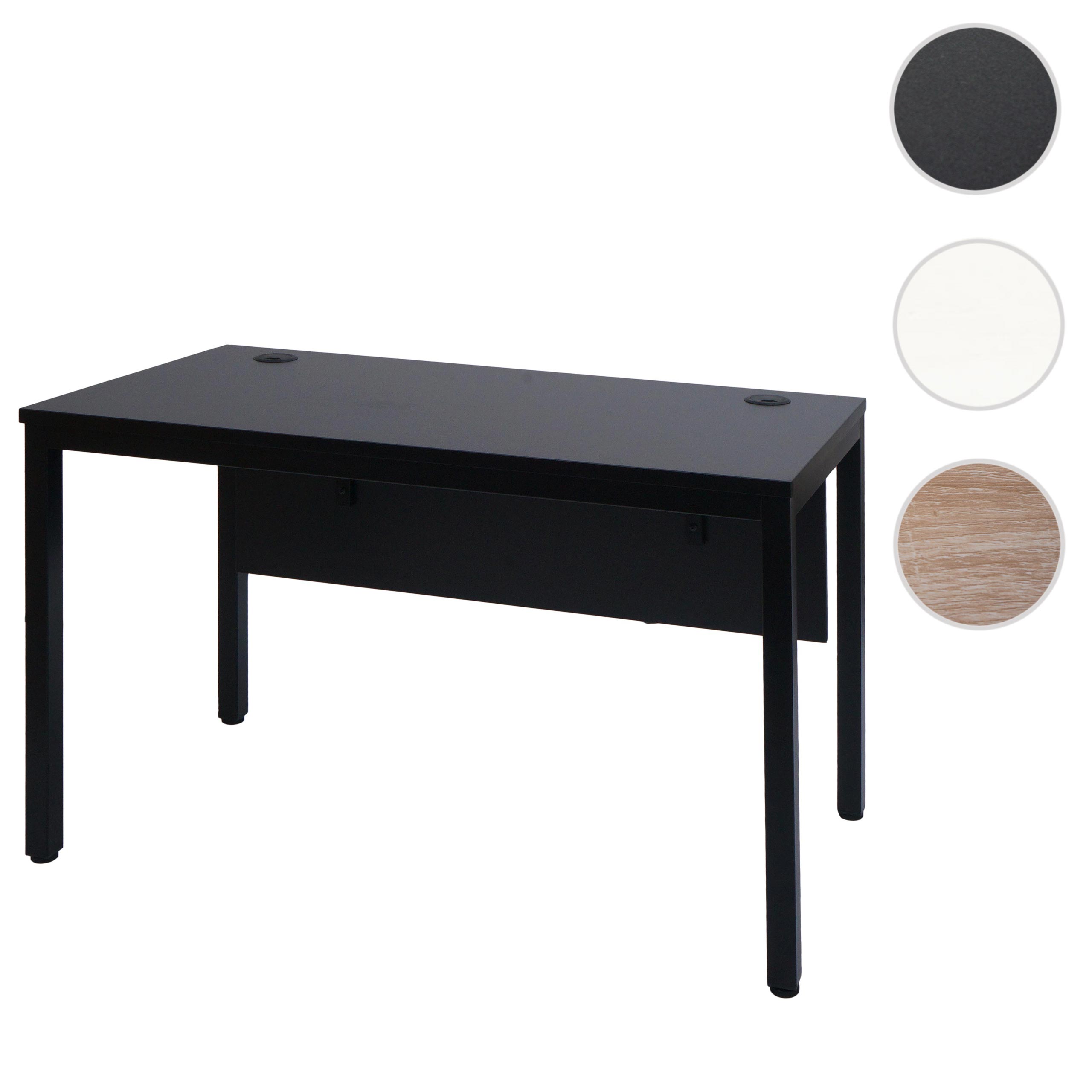 Schreibtisch MCW-E94, Bürotisch Computertisch 120x60cm ~ schwarz