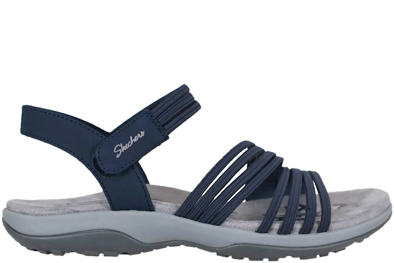 SKECHERS RAGGAE SLIM COFFEE RUN NAVY BLUE SANDAL