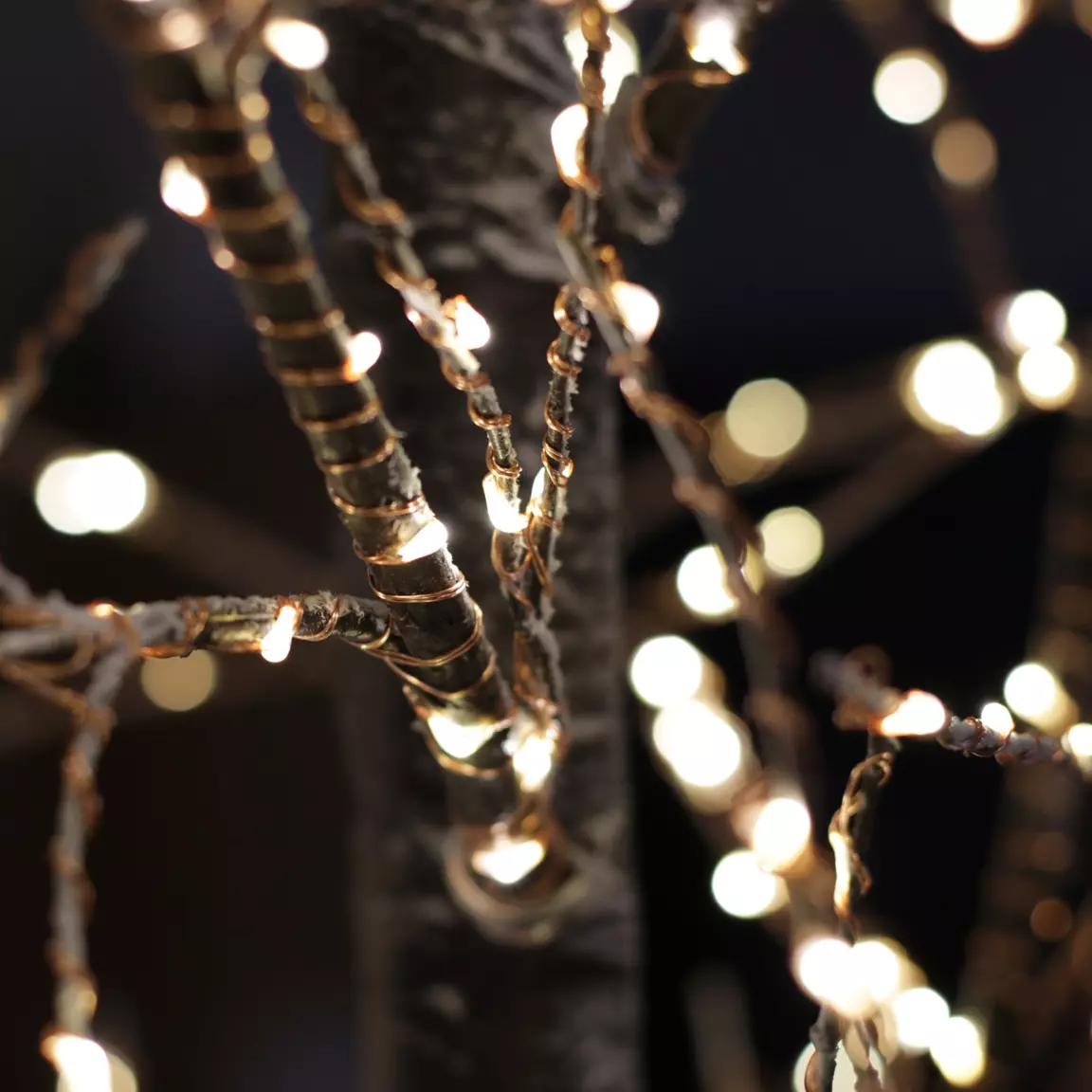 Arbre lumineux 750 LED (H220 cm) Bouleau Blanc chaud