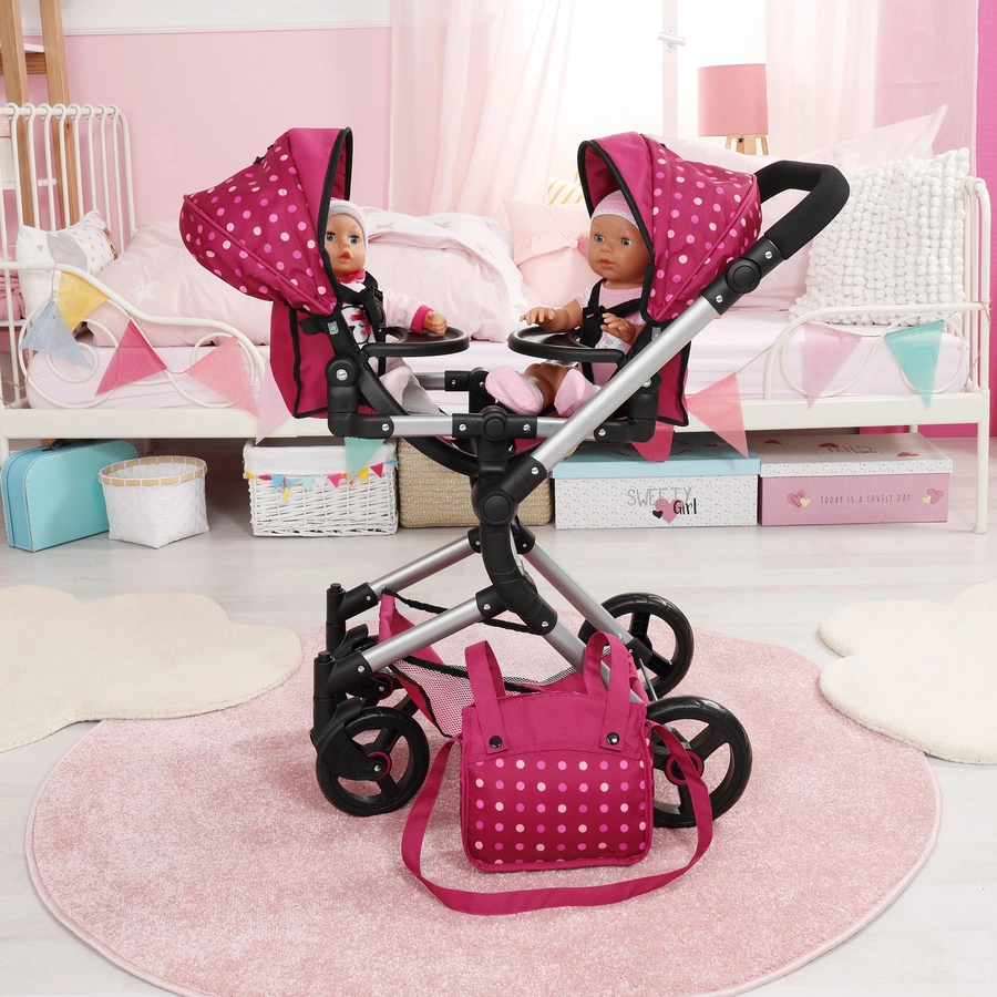 bayer Design Zwillings-Puppenwagen Twin Neo mit Fee