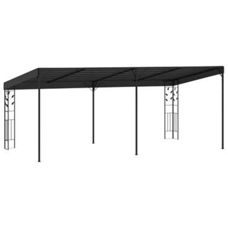 vidaXL - Tuinhuisje - Antraciet - Stof - 6 x 3 x 2.5 m
