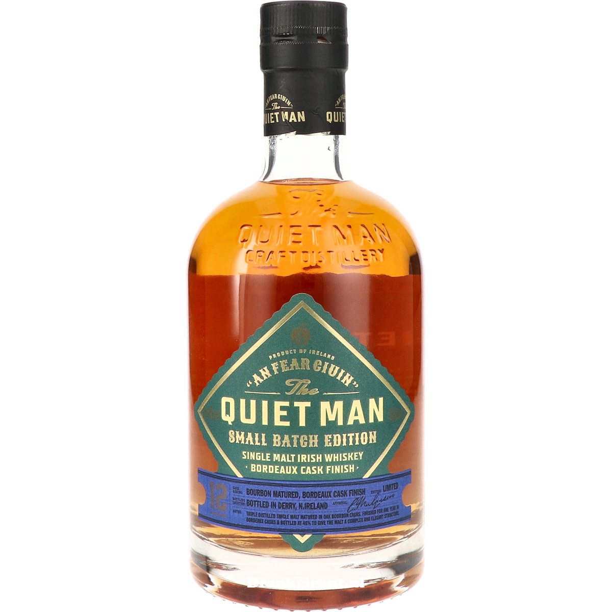 Quiet Man Small Batch 12 Year Bordeaux Cask 70 cl