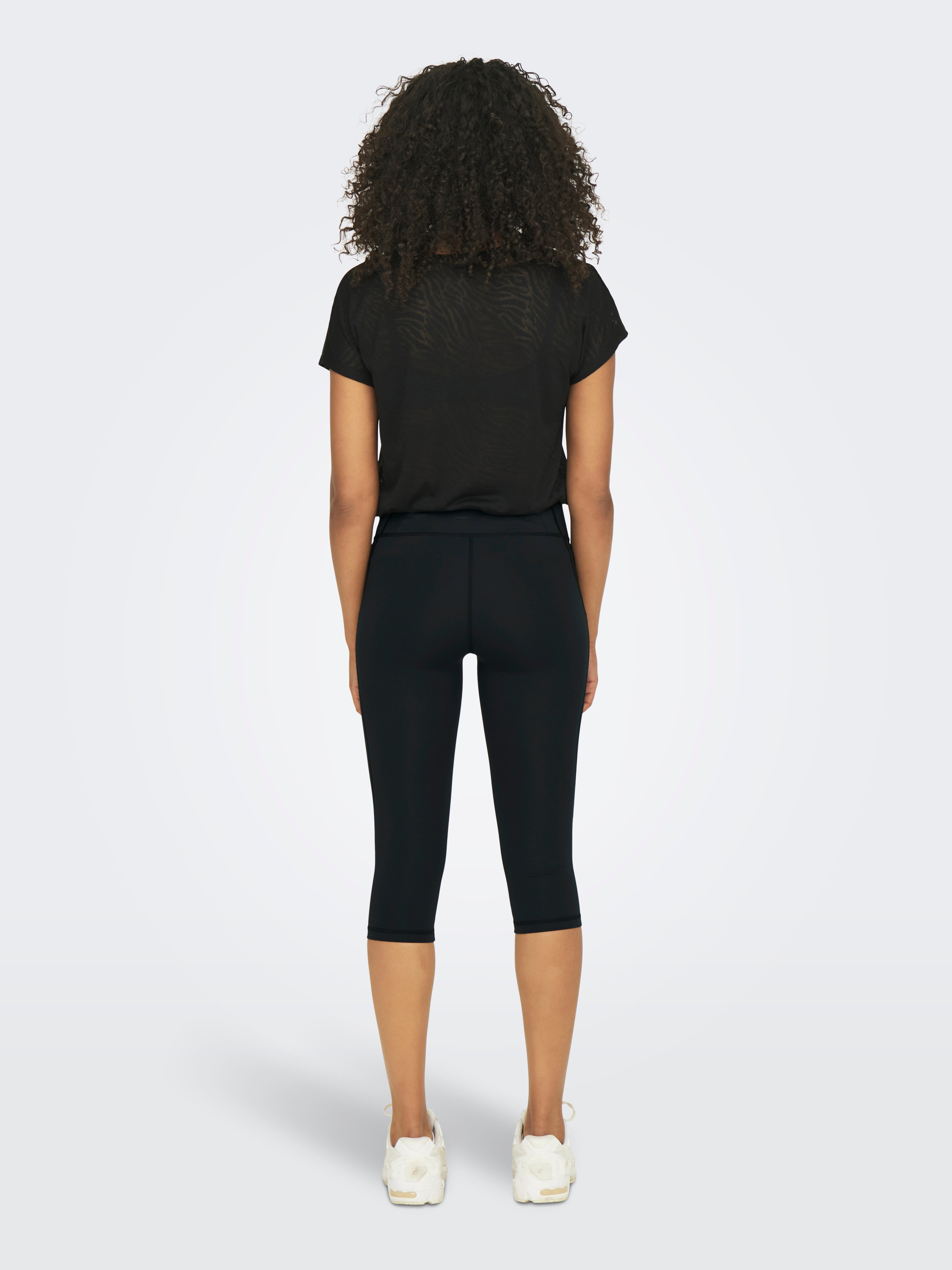 ONPOPAL Hohe Taille Enger Schnitt Sportleggings Black