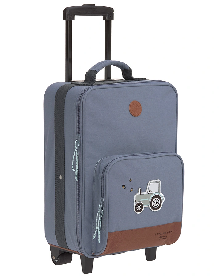 Kinder-Trolley ADVENTURE – TRACTOR (29x46x19) in blau