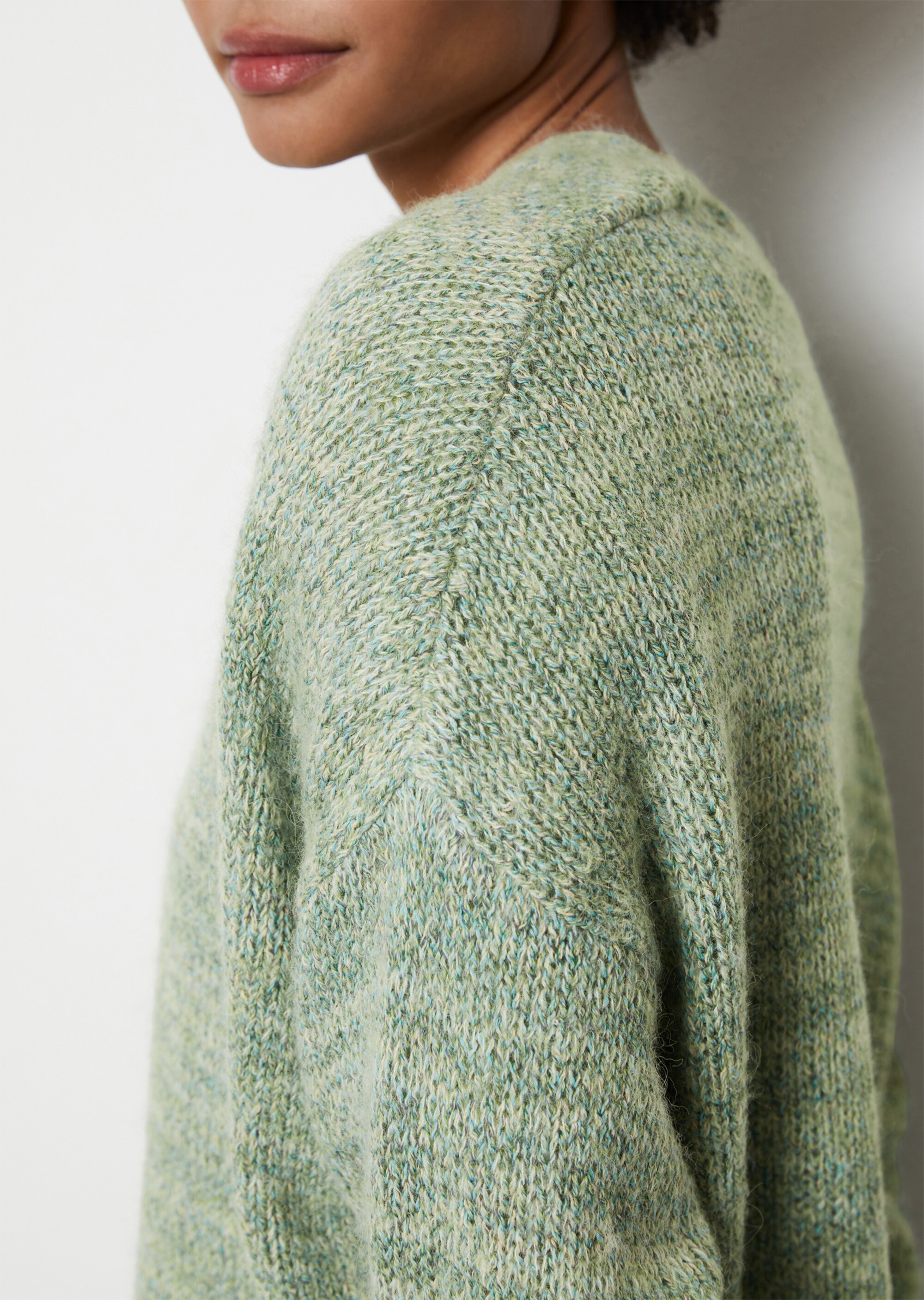 Cardigan relaxedmit softer Alpakawolle