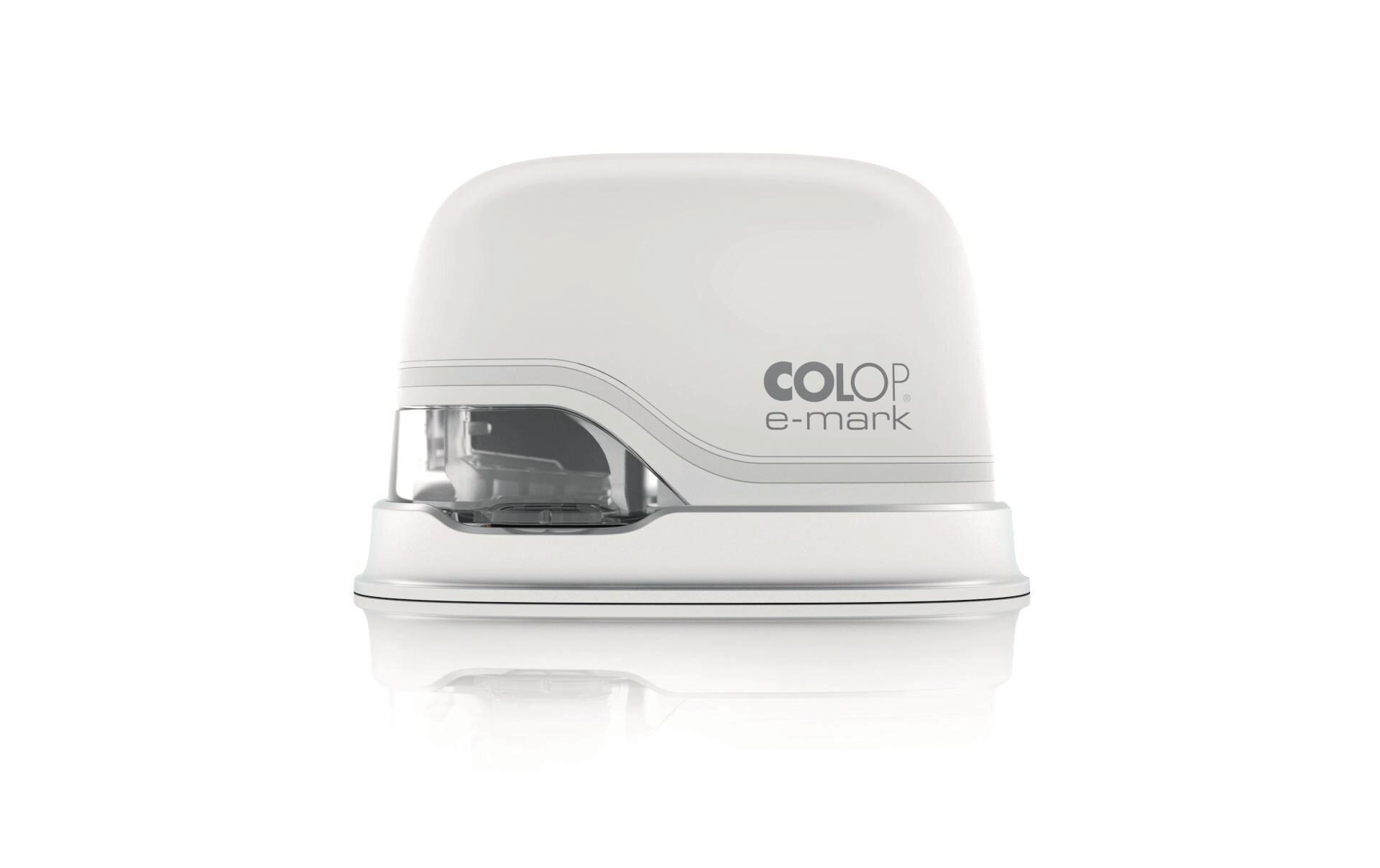 Beschriftungsgerät COLOP e-mark Weiss<br>Colop e-mark – Eine neue Ära für Stempel