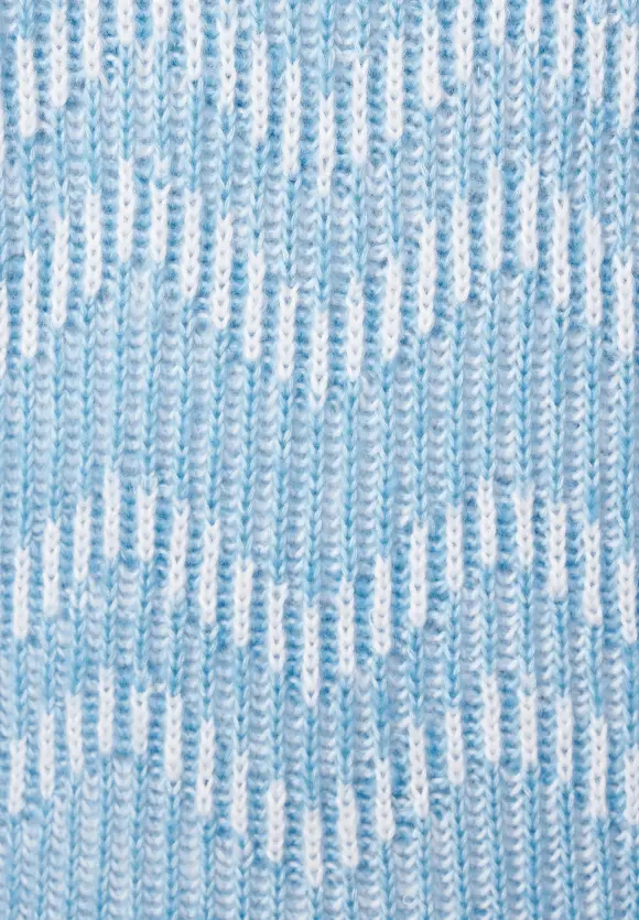 Rollkragenpullover - gentle blue melange