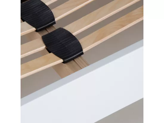 Sommier à lattes en KIT- Bois - Couleur blanche 180x200 CM