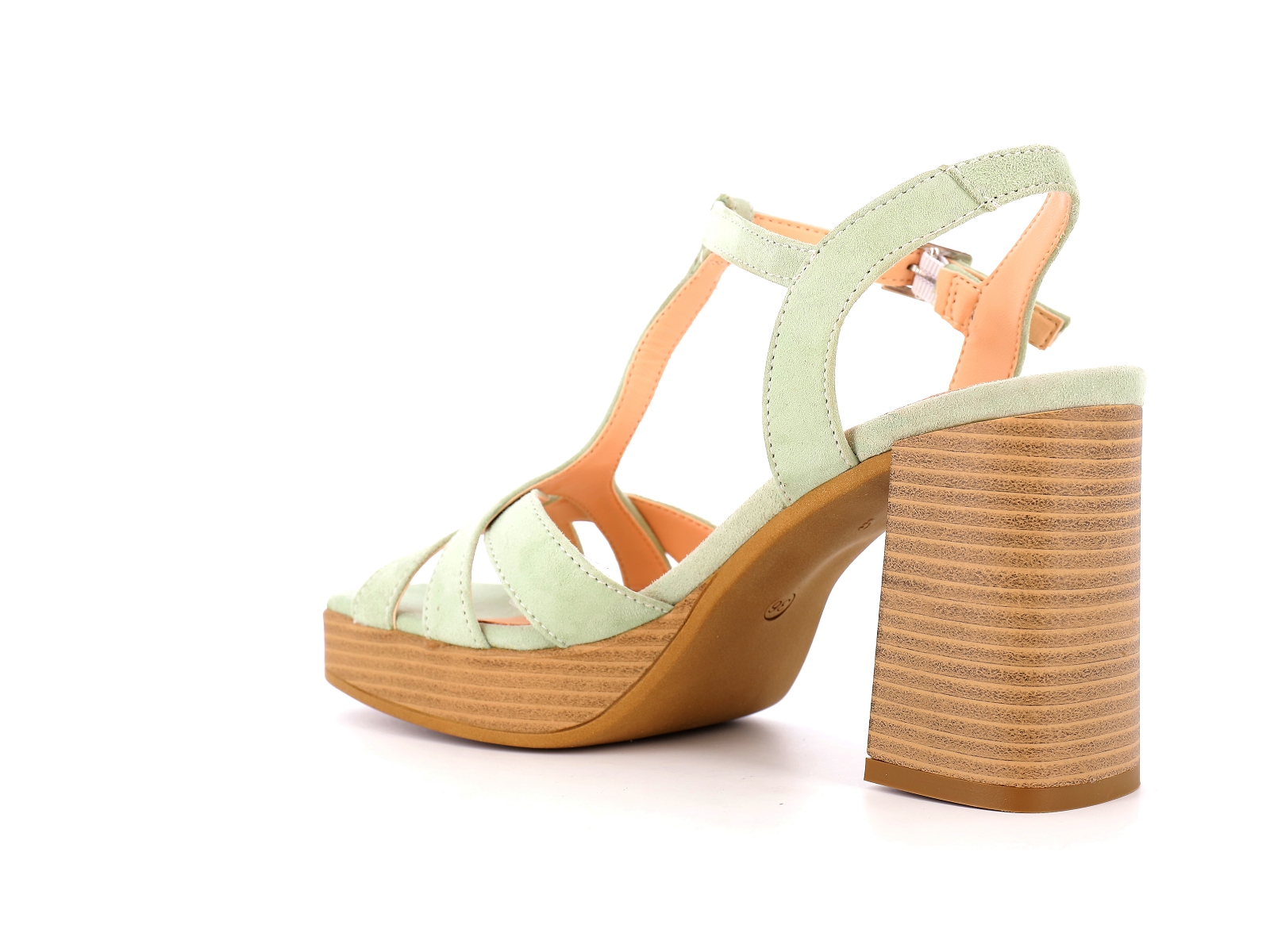 Elue par nous-A51292 Nubuck Vert Clair