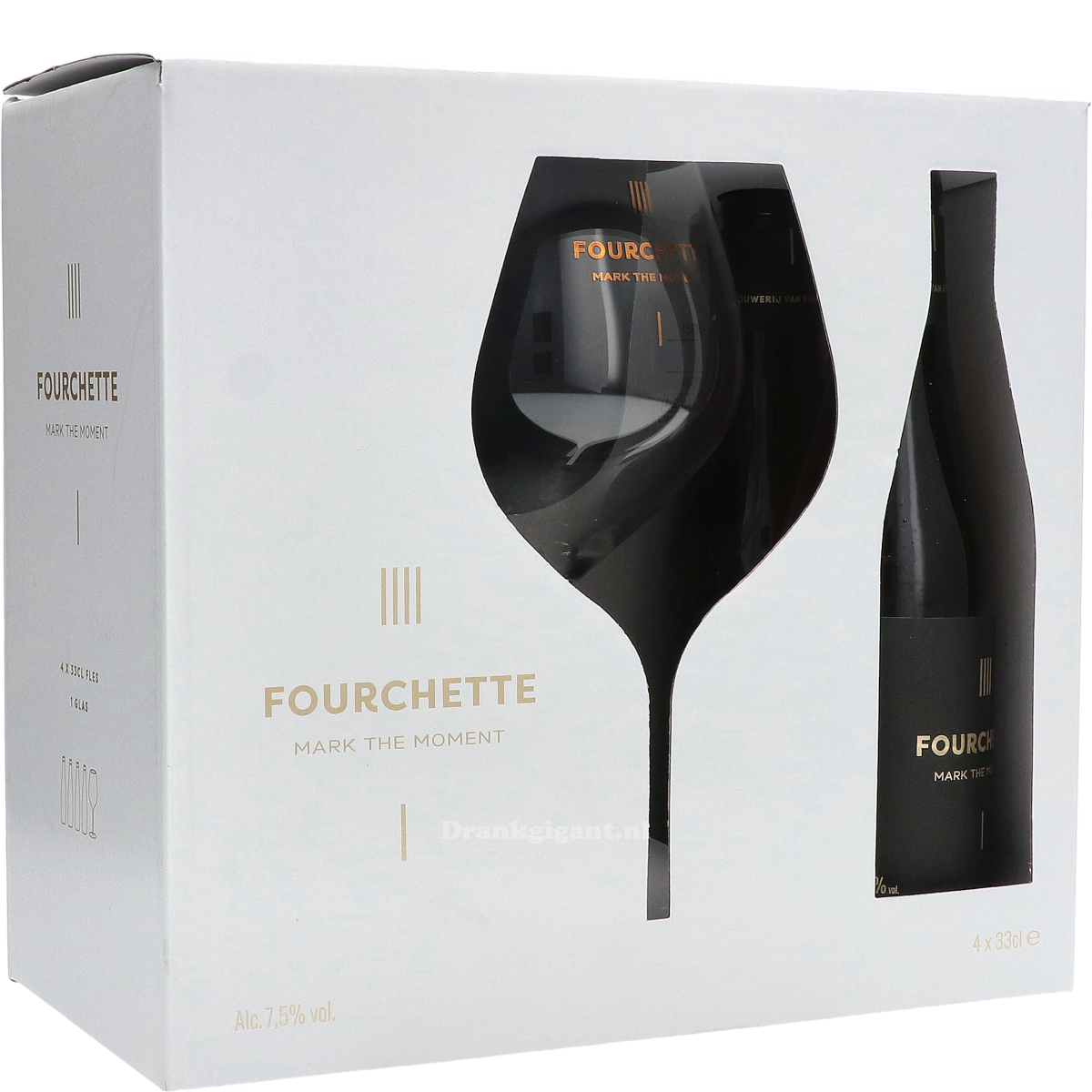 Fourchette Exclusief Biercadeau met Bokaal 132 cl