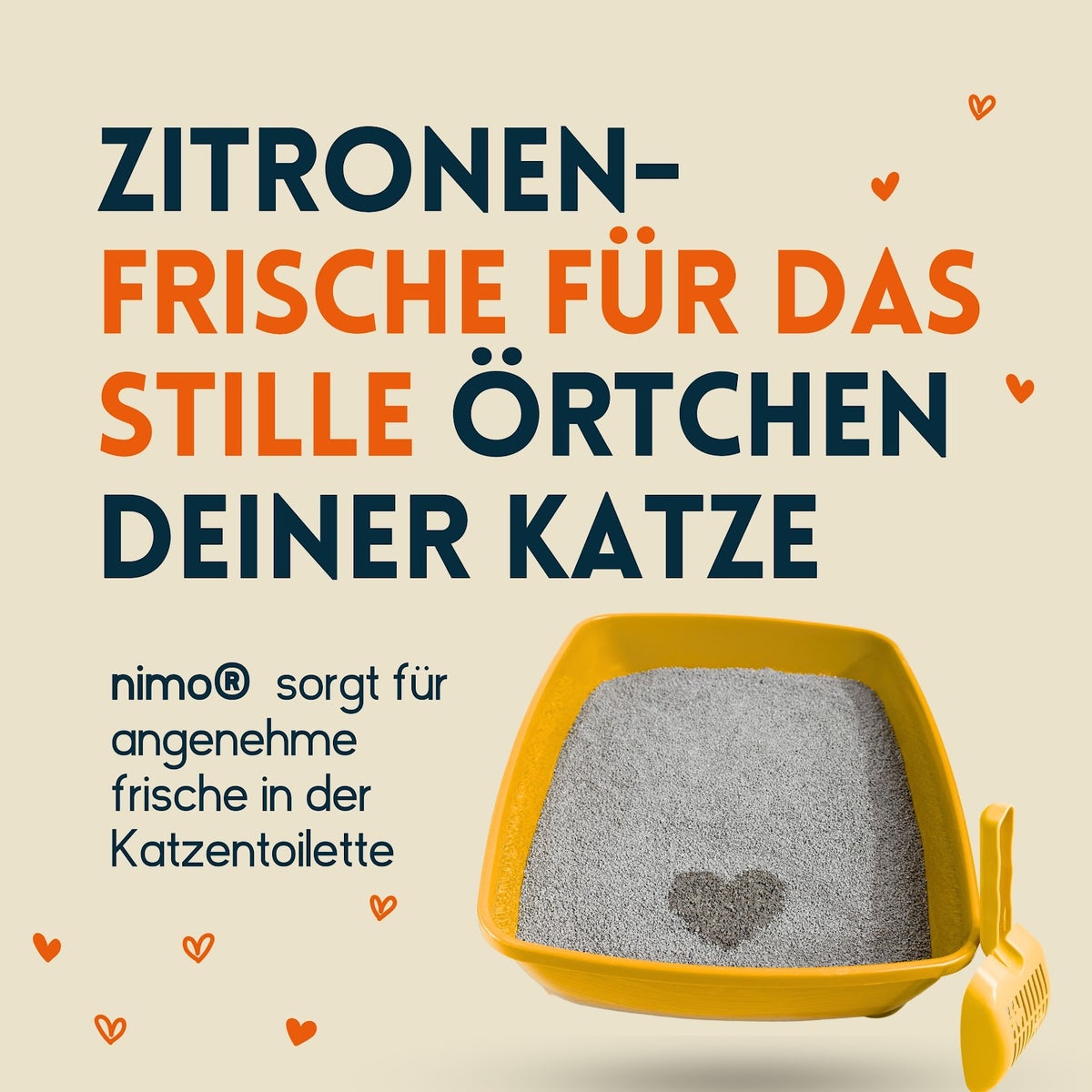 nimo® Kattenbakgeurverwijderaar • Neutraliserende spray tegen geurtjes en urine