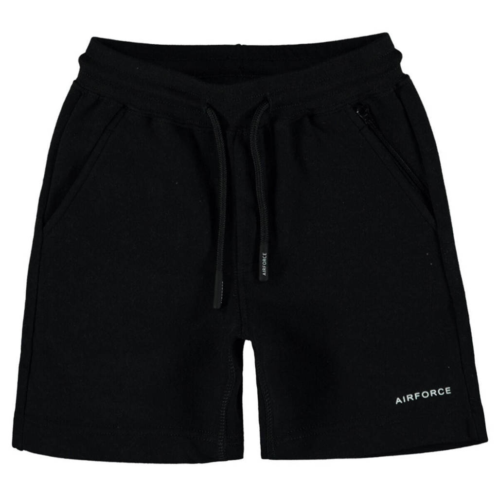 Airforce sweatshort van katoen zwart