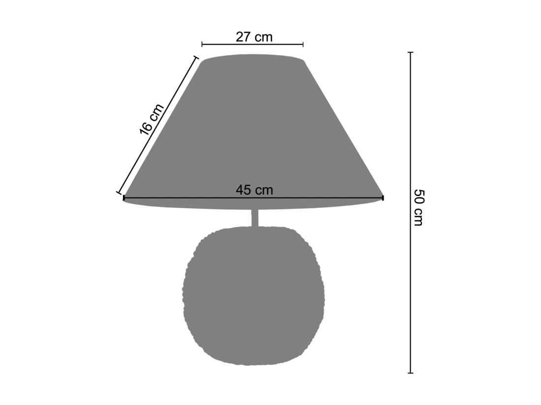 Lampe de salon globe sisal corde naturel 50 cm.