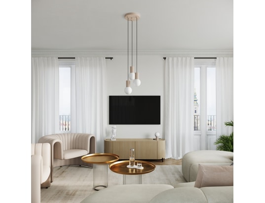 SOLLUX LIGHTING - Lampe à poser halo taupe
