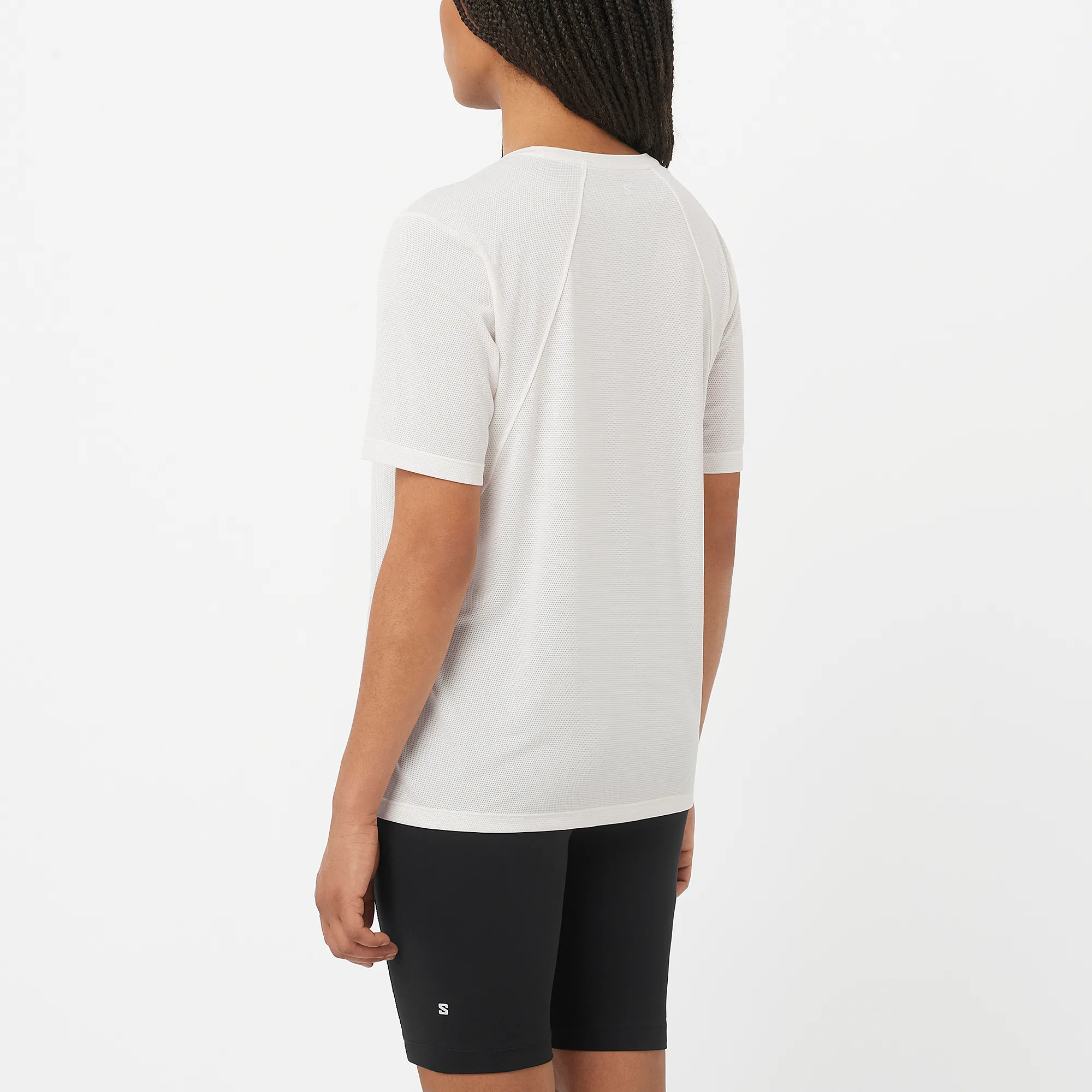 Salomon Women's Shkout Core Short Sleeve Tee Whisper White