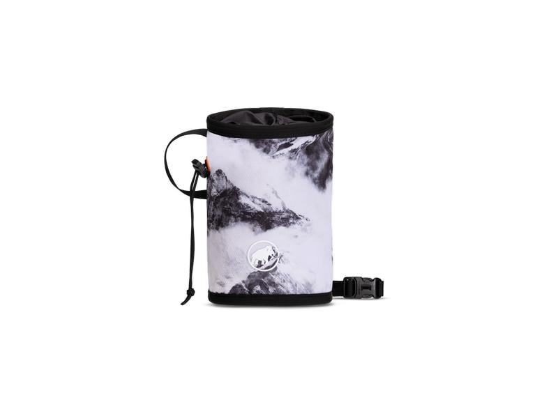 MAMMUT Gym Print Chalk Bag Schwarz/Weiss Freistehender Chalk Bag
