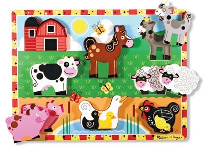 Melissa & Doug Puslespill Bondegård 8 Biter
