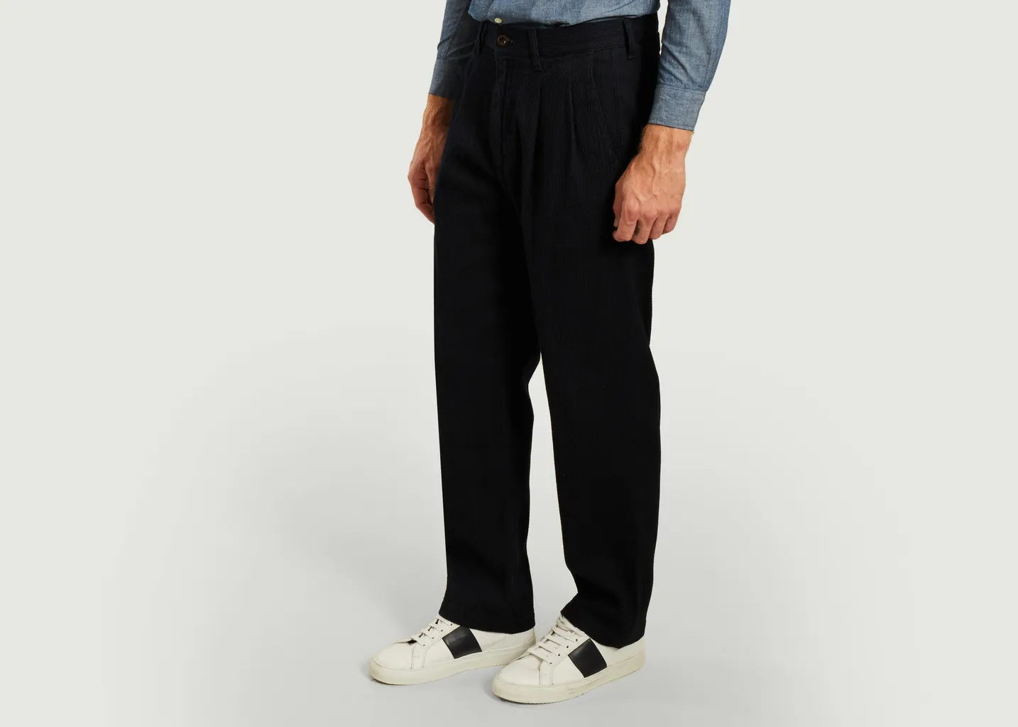 Pantalon en coton Sashiko Montpe Japan Blue Jeans