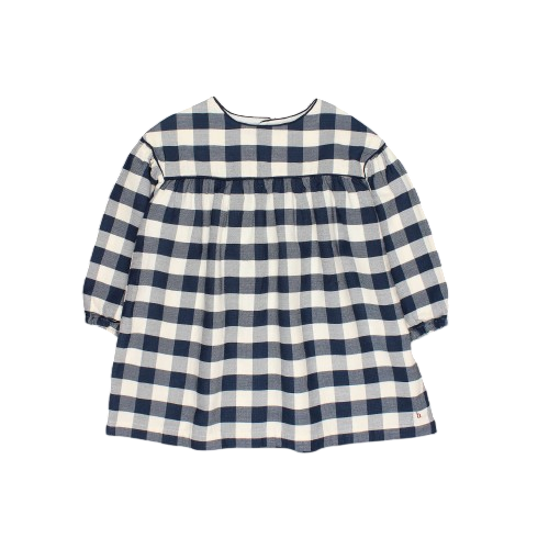 Kleid Gingham Navy