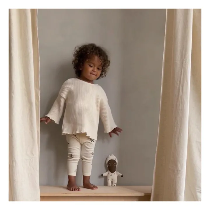 Organic Zoo Legging Coton Bio Côtelé Olive Garden | Gris galet