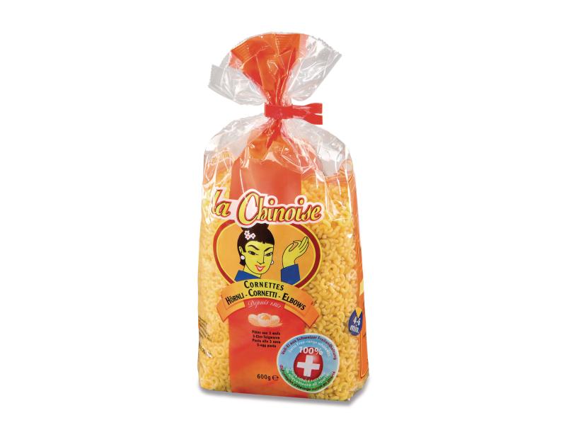 La Chinoise Teigwaren Hörnli fein 600 g Schweizer Eierteigwaren