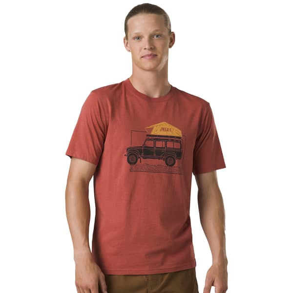 T-shirt PRANA CAMP LIFE JOURNEYMAN RUST HEATHER