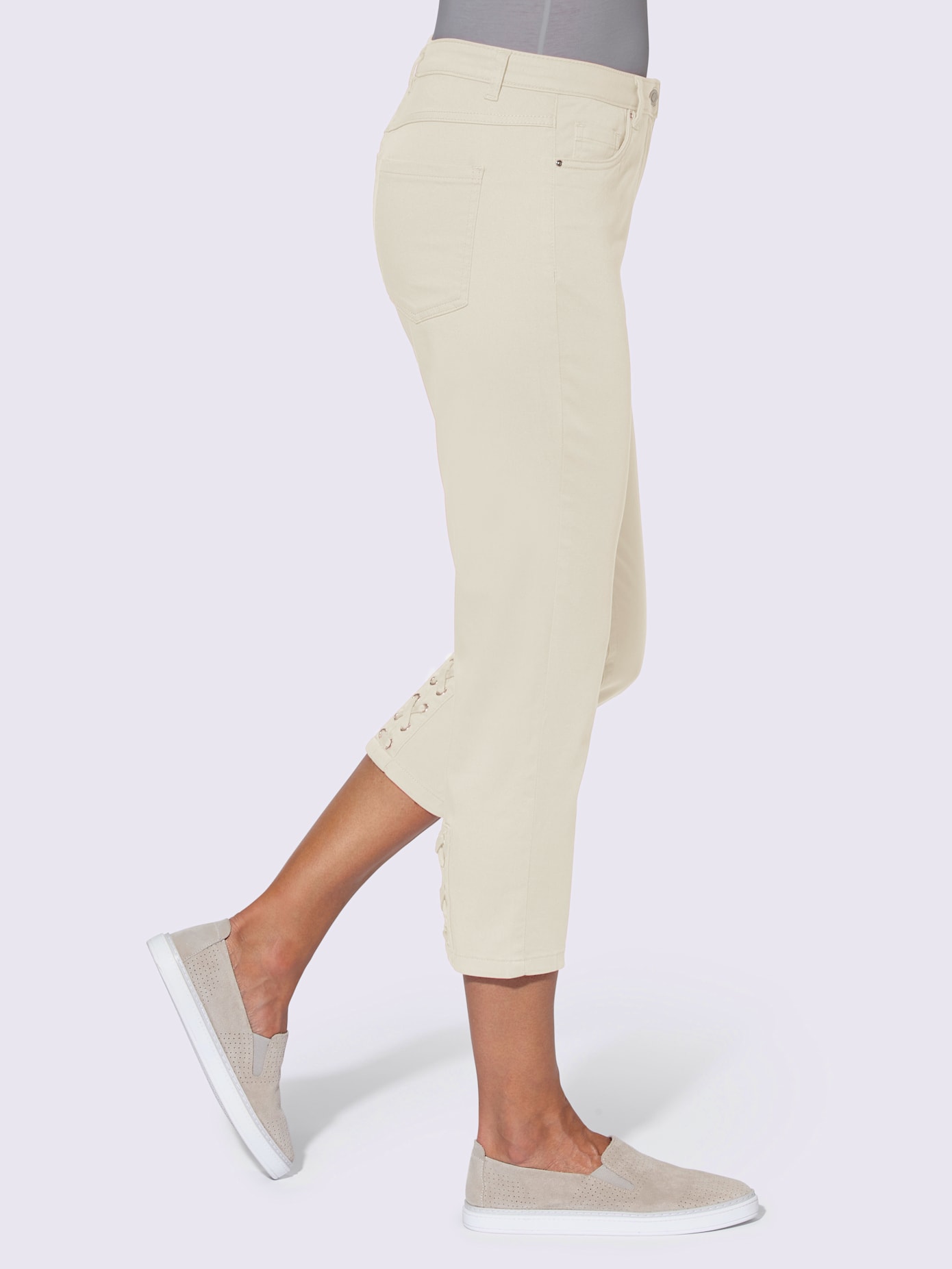 Jean 3/4 qualité coton doux sur la peau