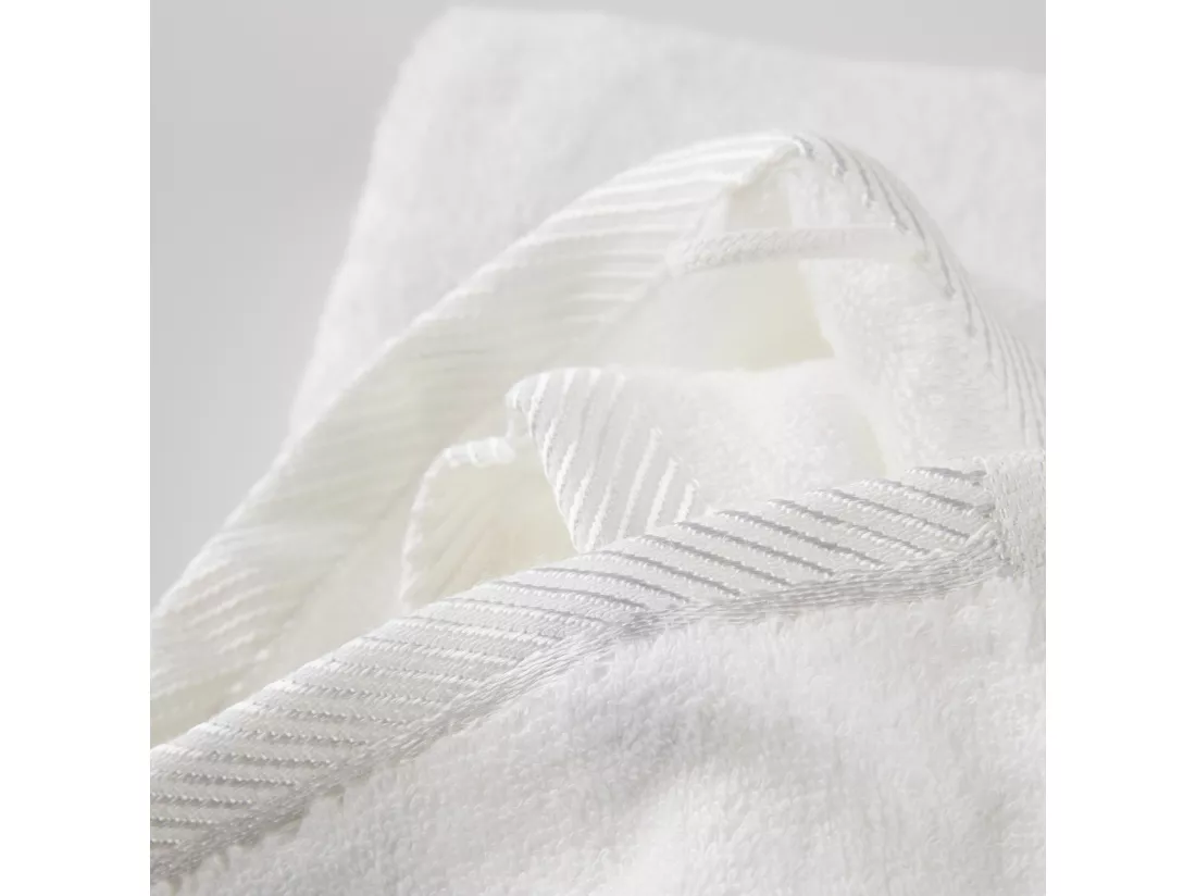 Serviette de Bain en Bambou Blanc Moyen 70 x 130 cm