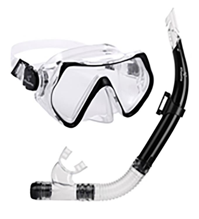 Atlantis Hawaï Combo Black Snorkelset