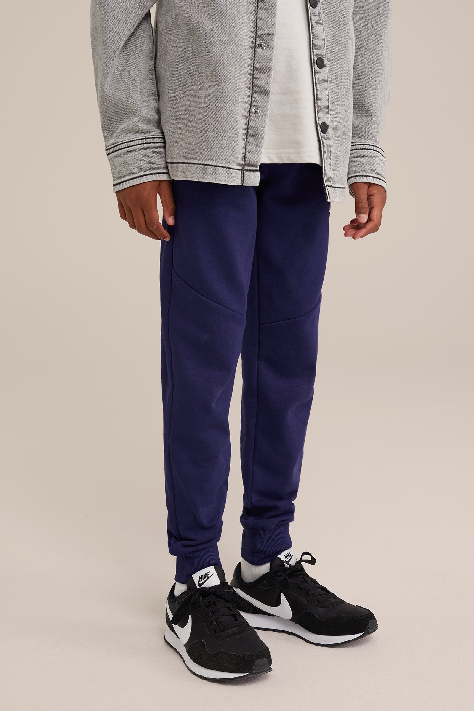 Jongens joggingbroek met opdruk Blue Ridge Donkerblauw